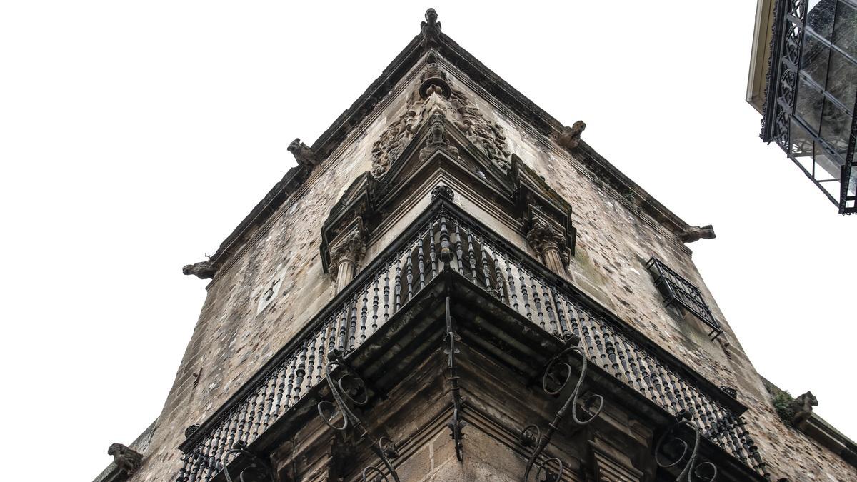 El Palacio de Godoy con uno de los balcones más espléndidos del patrimonio cacereño.