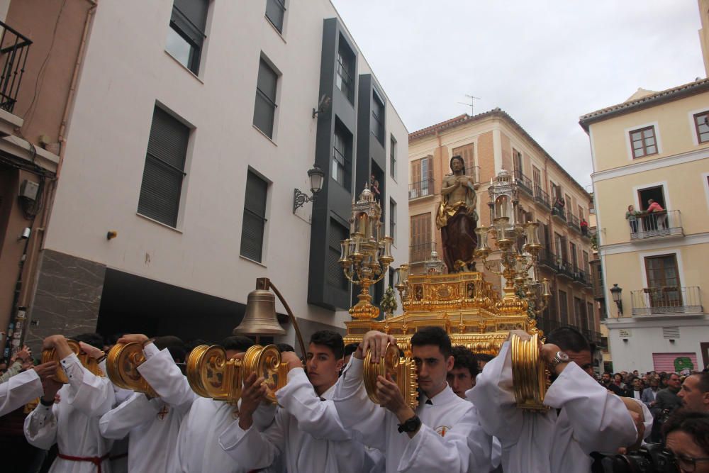 Las imágenes del Resucitado, la procesión del Domingo de Resurrección que pone punto final a la Semana Santa de Málaga