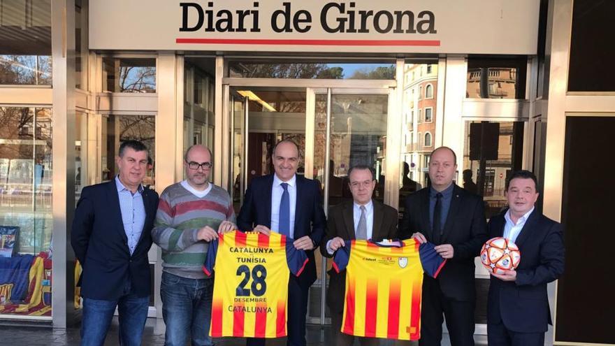 Subies visita  la redacció del Diari de Girona