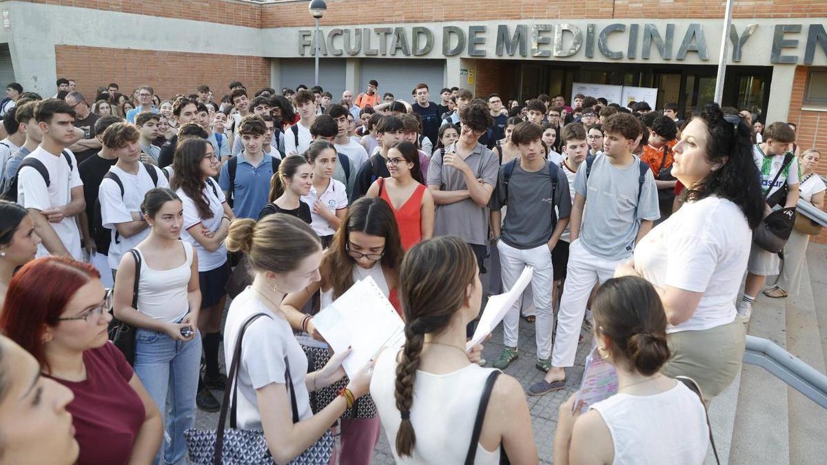 Primer examen de Selectividad en Córdoba