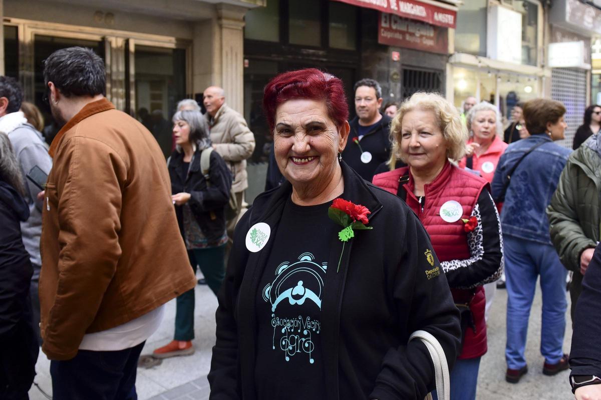 Pilar Vidal, vecina del Agra que mostró su disconformidad con el proyecto