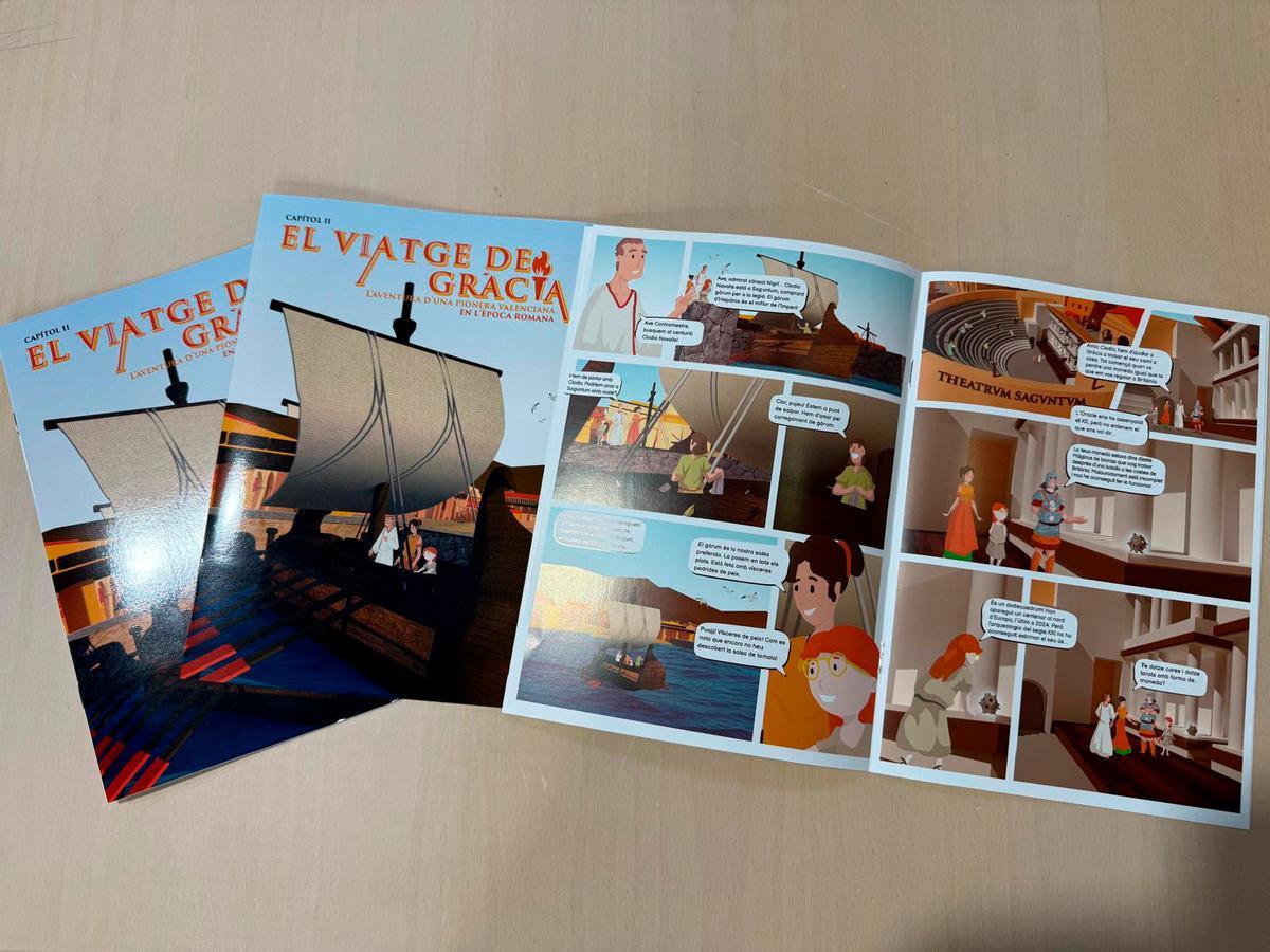 Llíria presenta la nueva aventura del cómic “El viatge de Gràcia”.