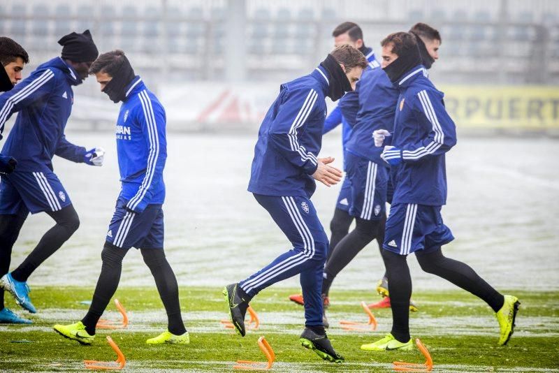 Entrenamiento del 13 de enero del Real Zaragoza