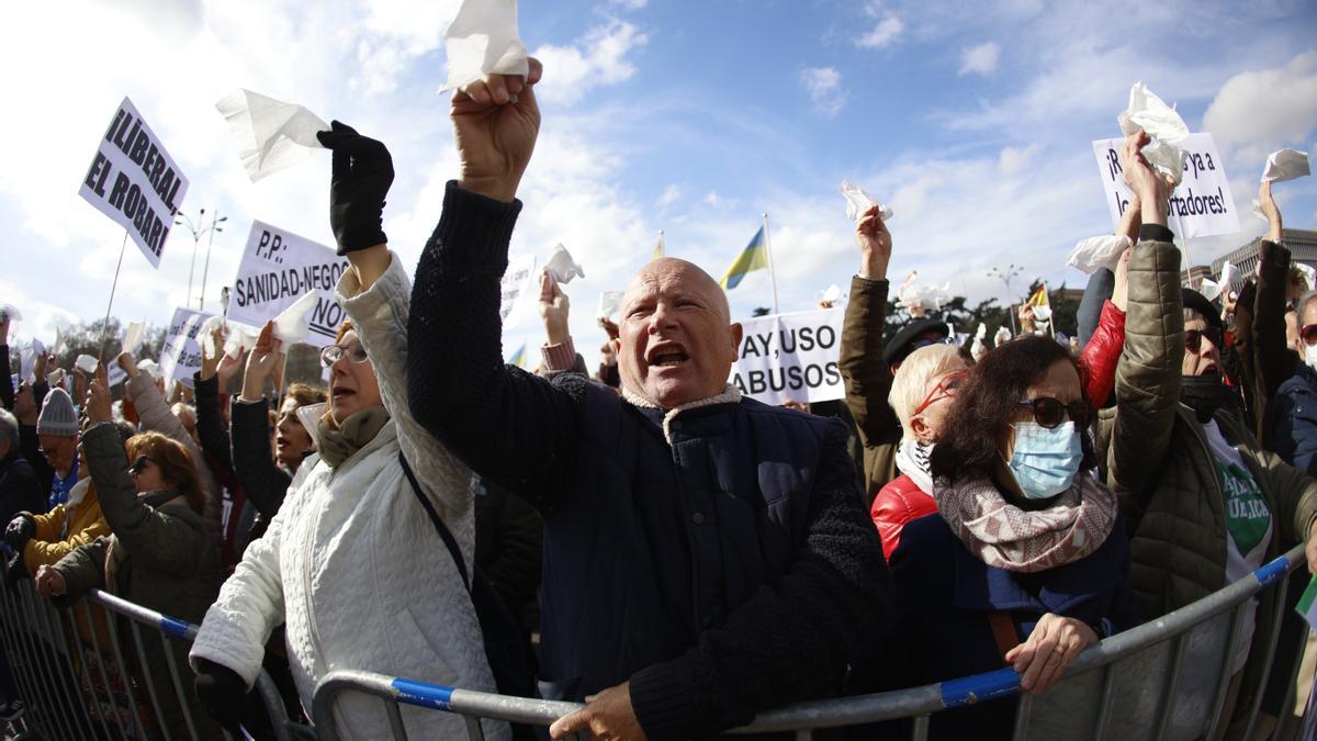 Manifestación en defensa de la sanidad pública