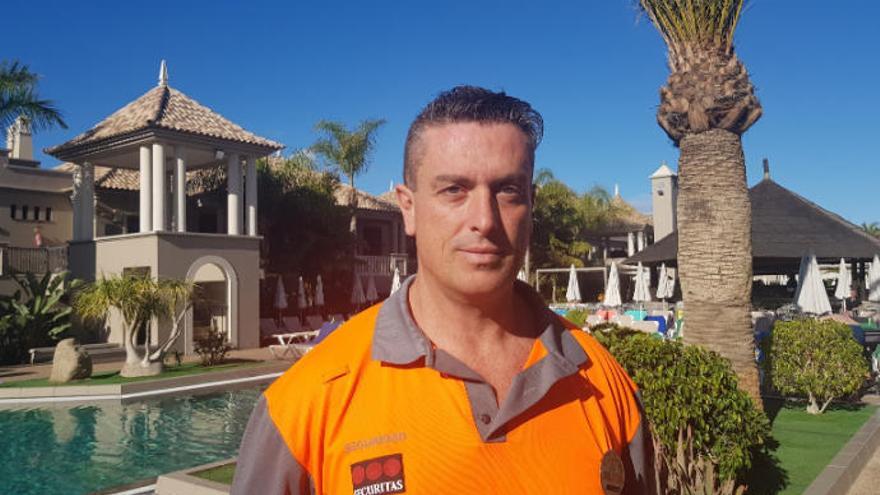 José Juan, el vigilante canario que salvó la vida a un turista