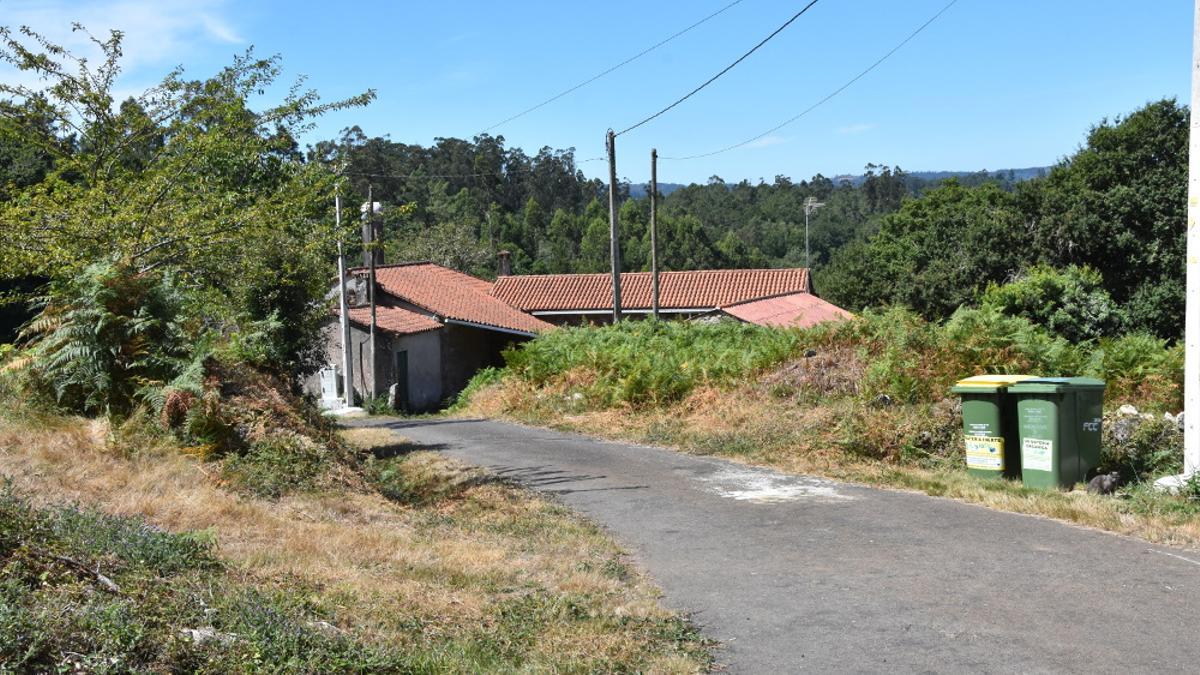 La aldea singular de Ferreiros, en la parroquia de Agrón, Ames