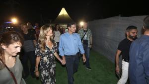 El presidente Pedro Sánchez y su esposa, Begoña Gómez