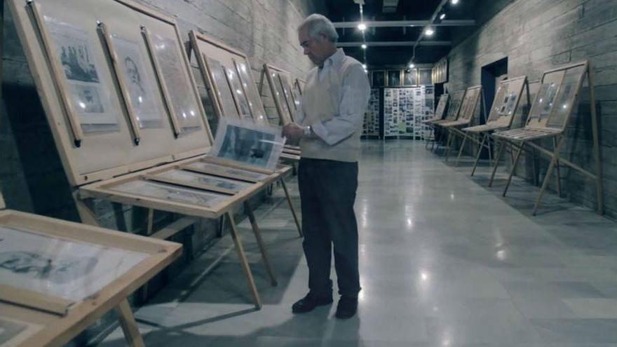 Maximiliano Roldán en la exposición