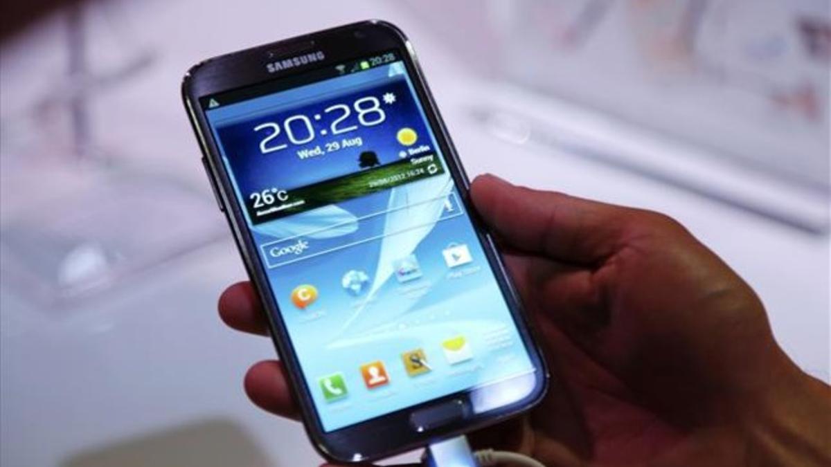 El nuevo Samsung Galaxy Note II, presentado en Berlín.