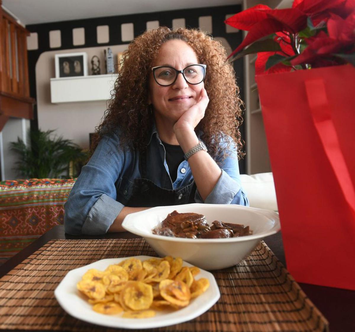 Mariem Padrón, en su casa de Monte Alto. | // CARLOS PARDELLAS