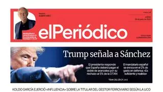 La portada de EL PERIÓDICO del 26 de junio de 2025