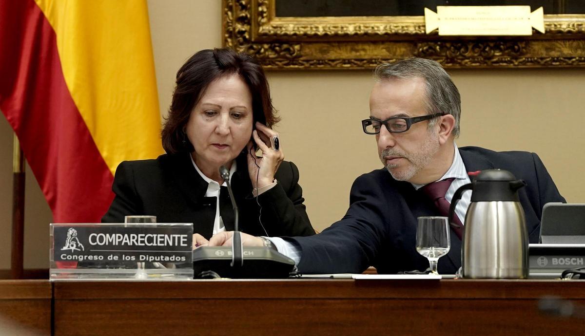 Teresa Peramato, Fiscal General del Estado, durante su comparecencia en el Congreso de los Diputados.
