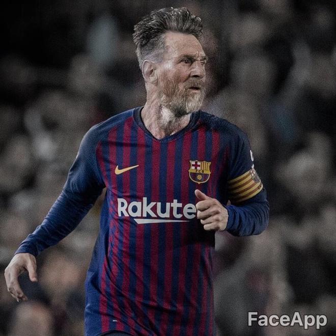 Así serán los jugadores del FC Barcelona de viejos, según Faceapp