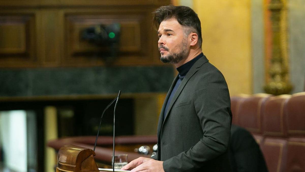 El portaveu d&#039;ERC al Congrés, Gabriel Rufián, en una imatge d&#039;arxiu