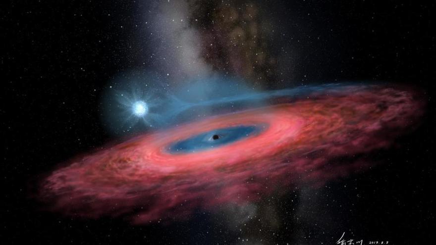 Un enorme agujero negro estelar desafía el conocimiento