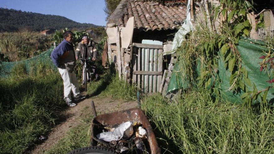 El molino incendiado en Coiro. // Santos Álvarez