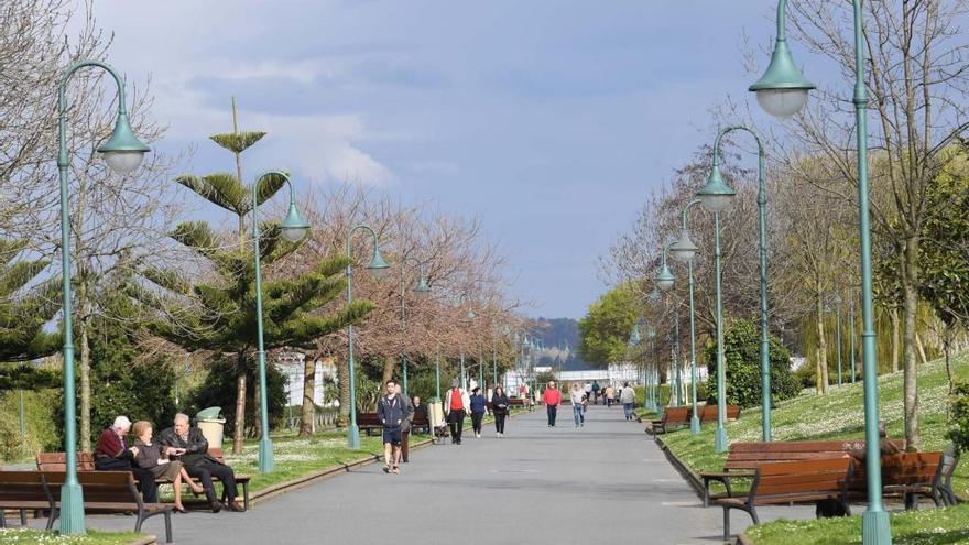 Parque de San Diego, una de las zonas verdes de la ciudad.