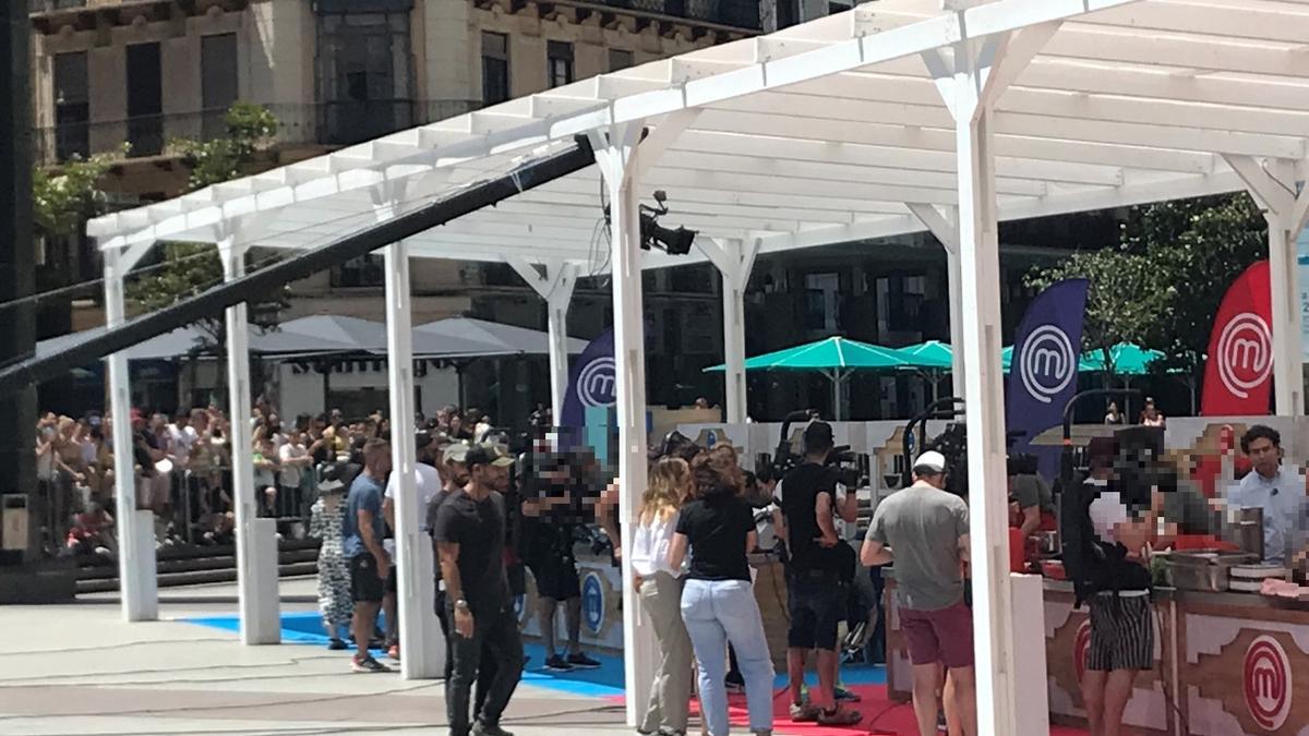 Rodaje de MasterChef Celebrity en Zaragoza.