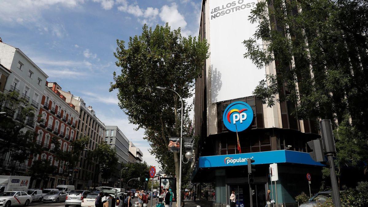 Sede del PP de Madrid.