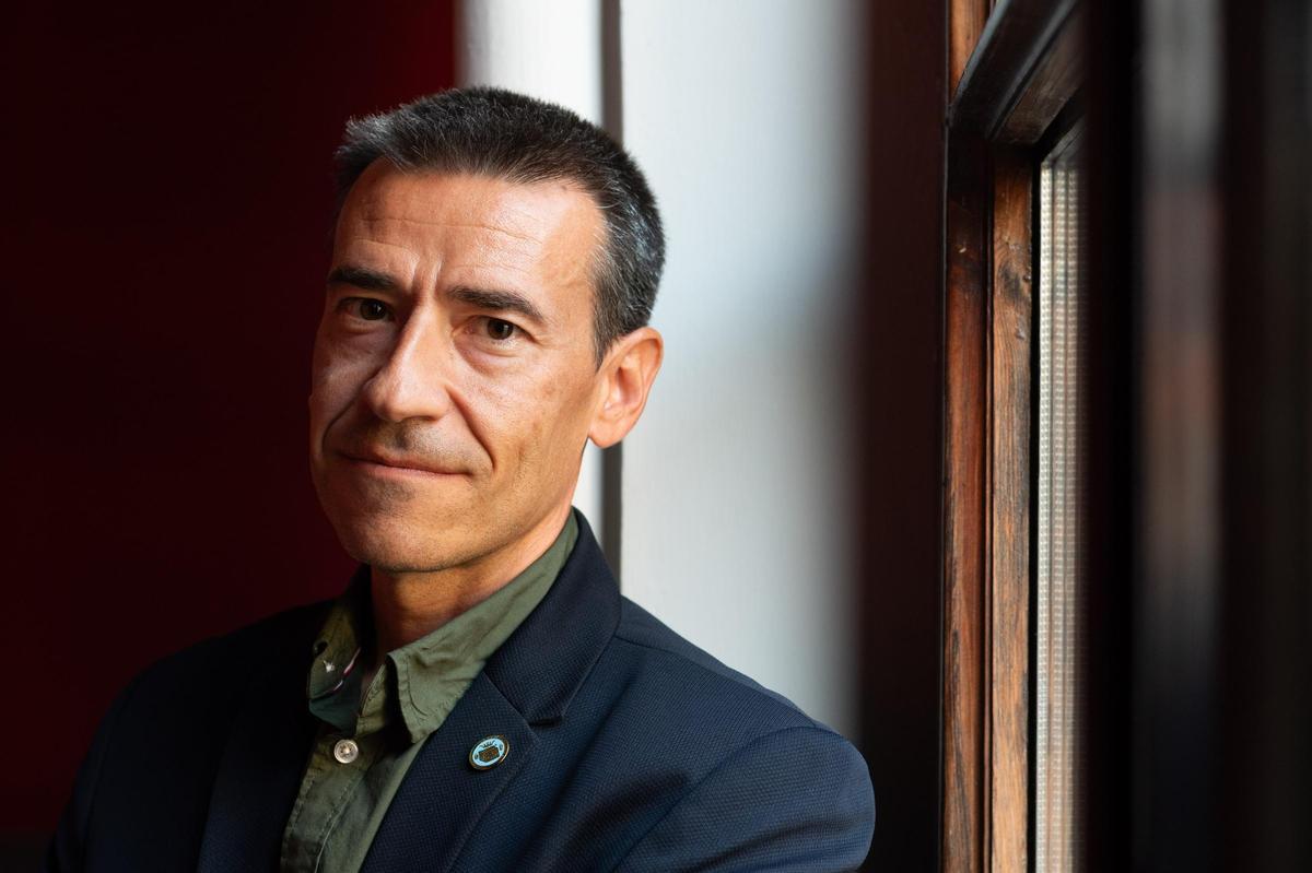 Pedro Ciria, este viernes en el Paraninfo.