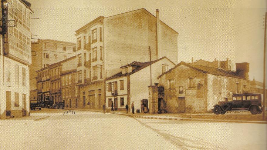 Rúa do Hórreo en el año 1945