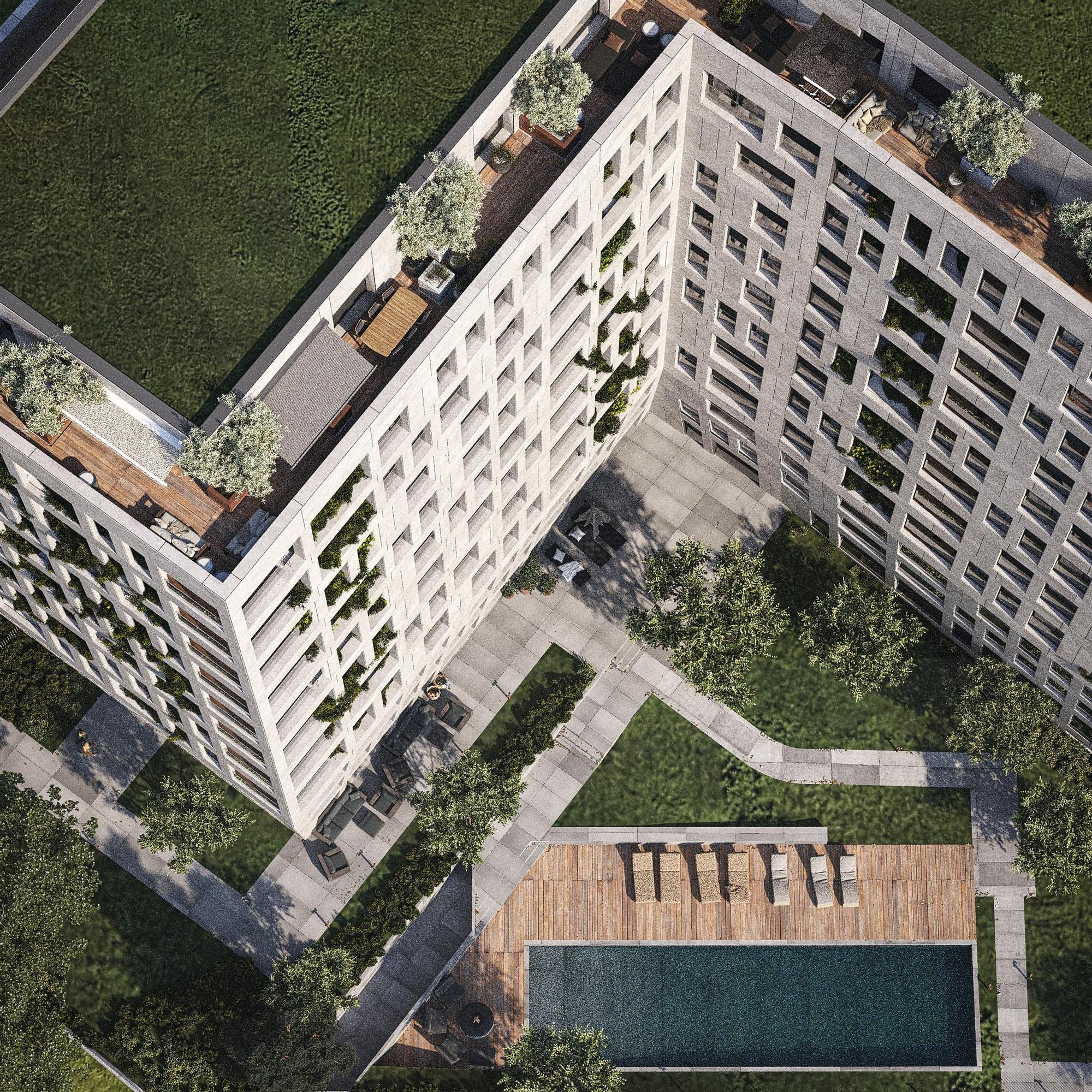 Imagen aérea de la urbanización VISMA | ARIAL