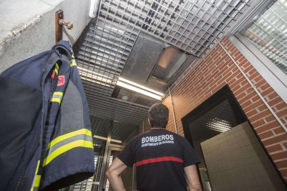 Parque de Bomberos de Alicante en mal estado