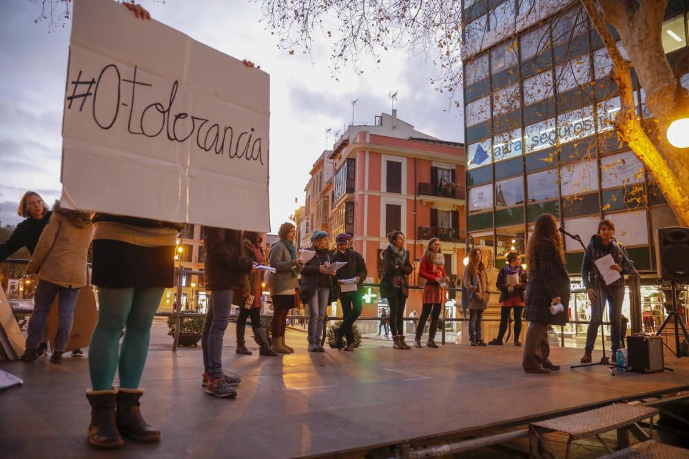 Manifestación de la plataforma 11FBalears de mujeres científicas