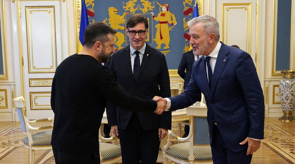 Illa es reuneix amb Zelenski i li trasllada el «suport incondicional» de Catalunya a Ucraïna