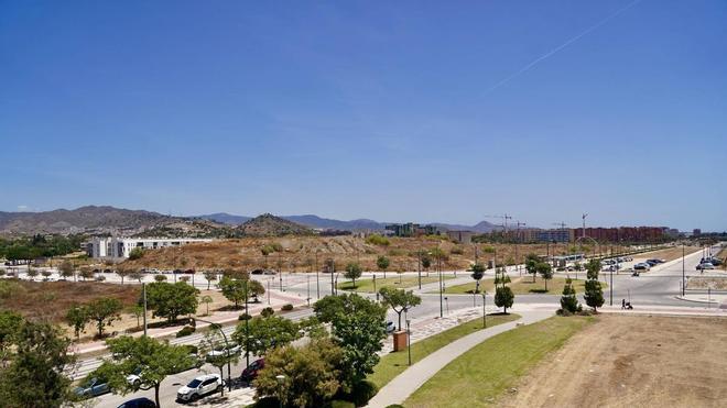 Estos son los terrenos en los que se construirá el nuevo estadio del Málaga CF en la ampliación de la Universidad