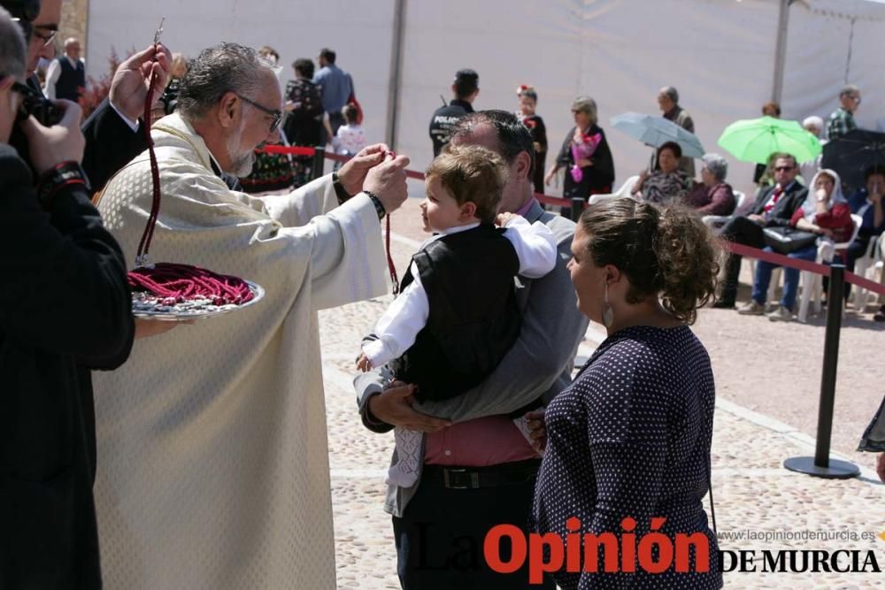 Ofrenda de flores en Caravaca: imposición de cruce