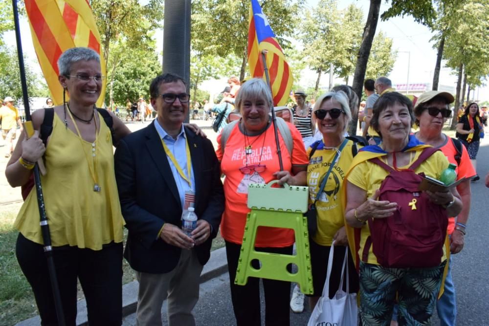 Concentració independentista davant l'Eurocambra