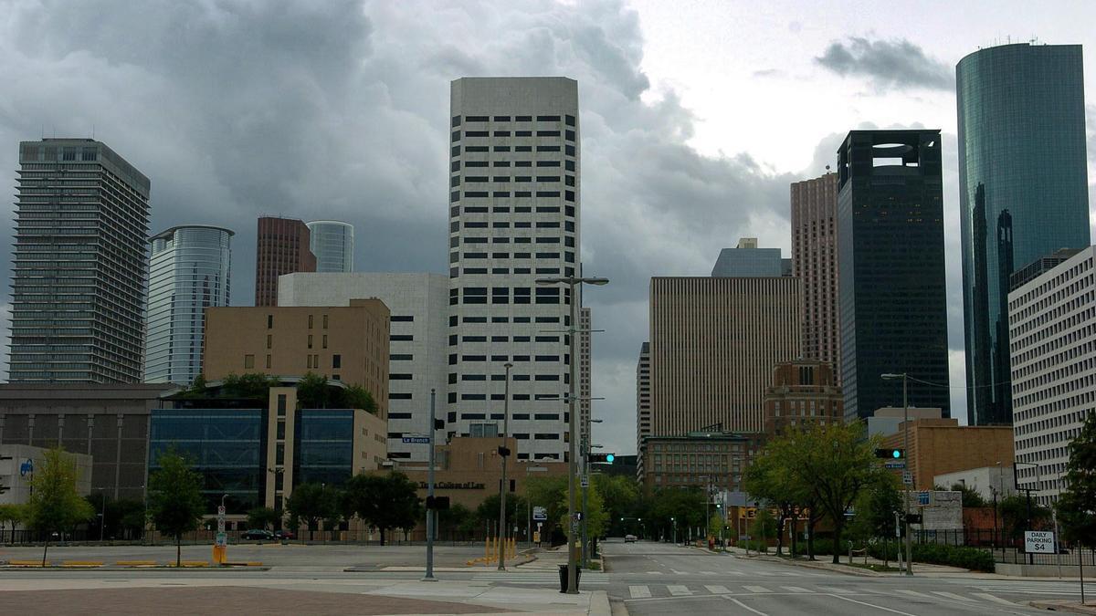 El centro de la ciudad de Houston.