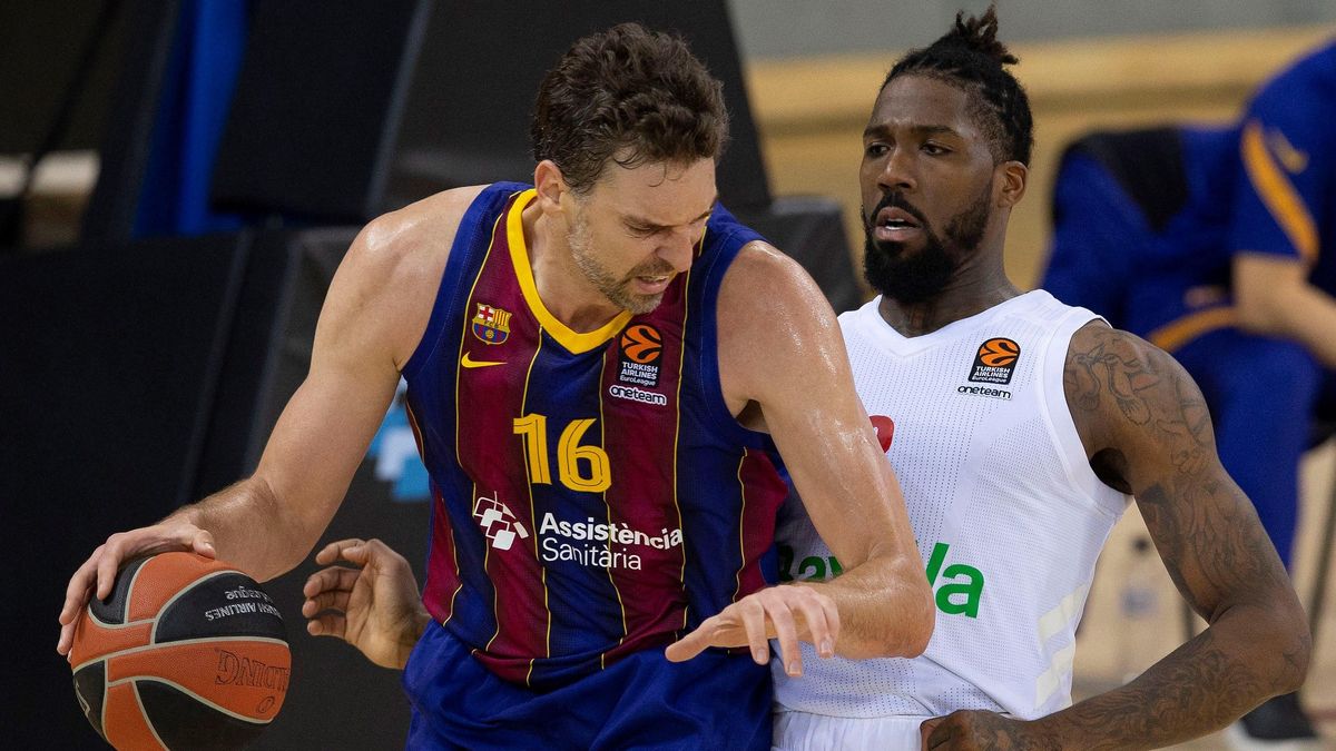 Pau Gasol z Barceloną.