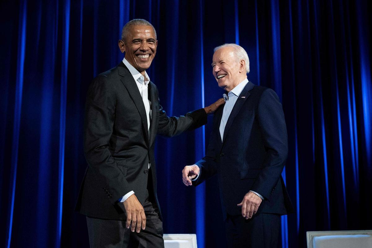 Obama y Clinton apoyan a Biden en un acto en Nueva York