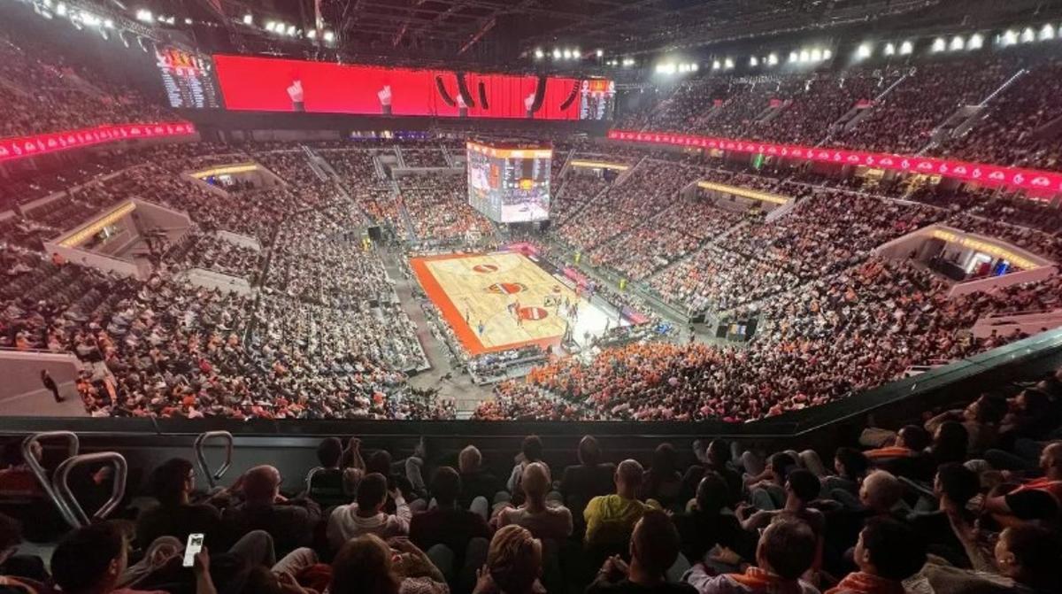 Imagen desde uno de los fondos del nuevo Roig Arena