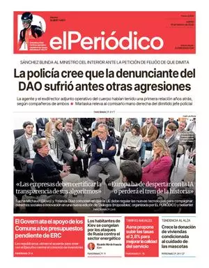La portada de EL PERIÓDICO del 19 de febrero de 2026