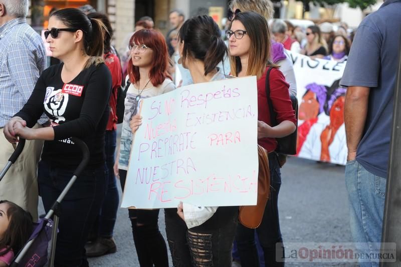 Manifestación contra la violencia patriarcal en Murcia