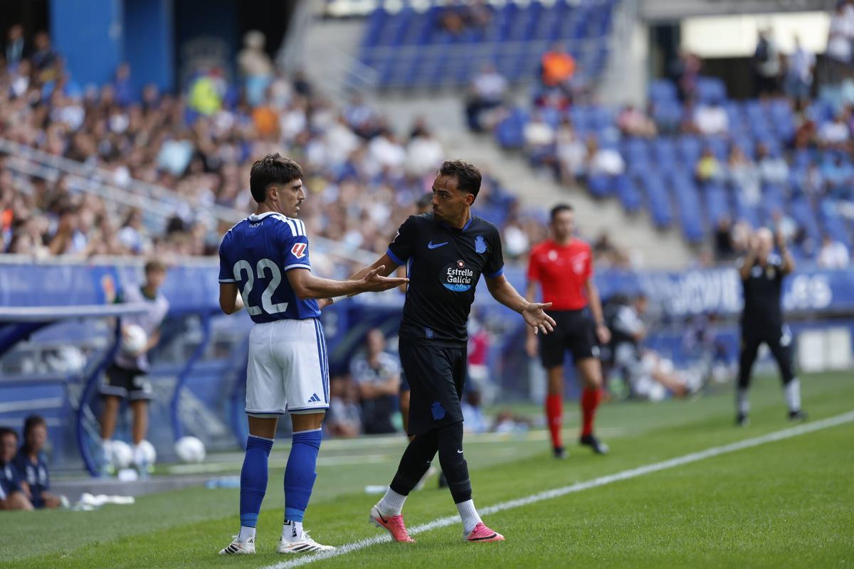 Así fue el partido entre el Real Oviedo y el Deportivo de la Coruña