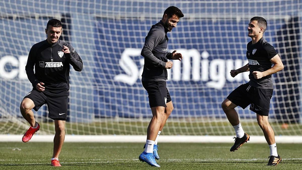 El plantel blanquiazul volvió ayer a los entrenamientos en Martiricos.