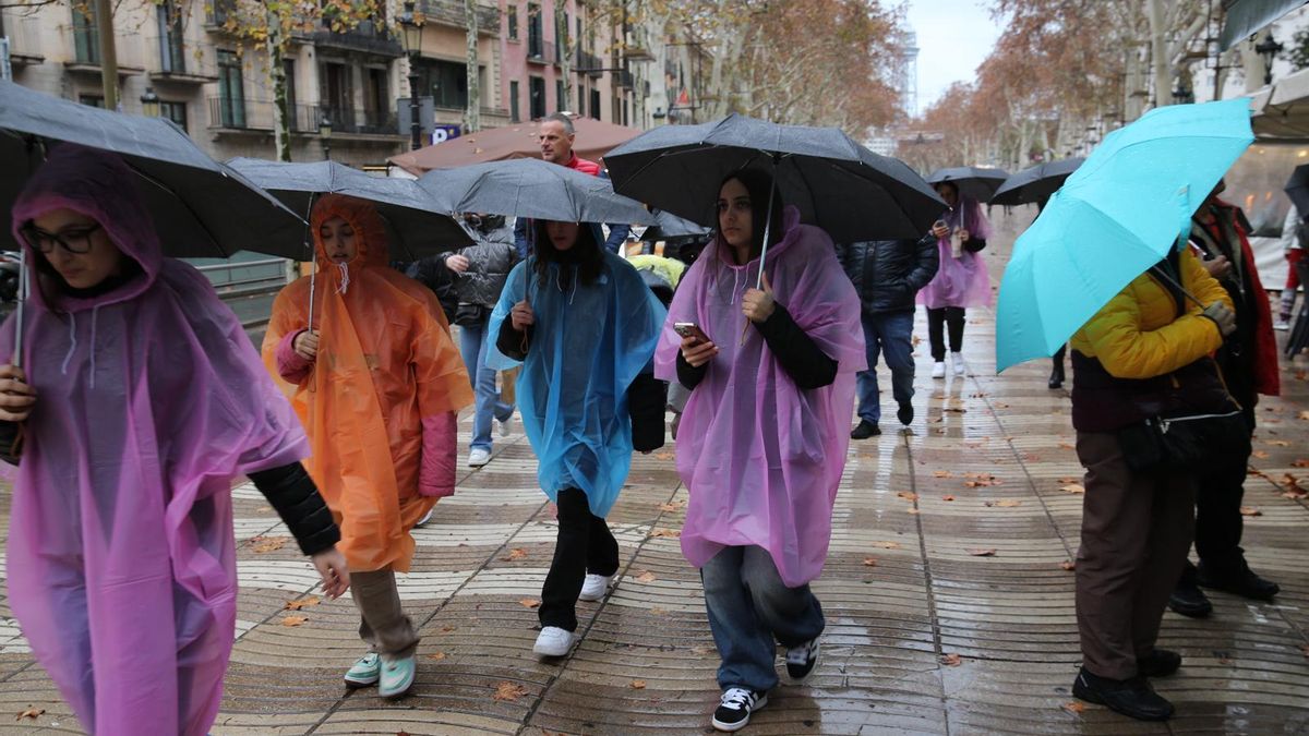 Lluvia en Barcelona