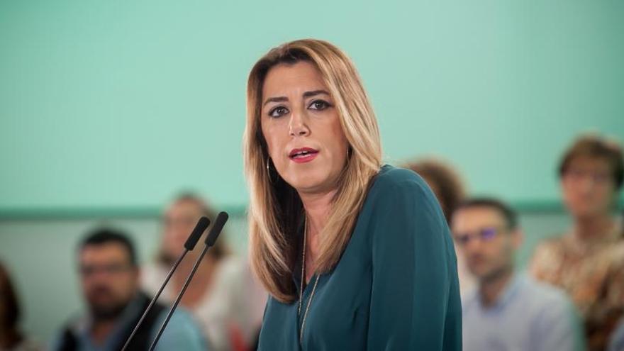 Susana Díaz, la candidata del PSOE en Andalucía.