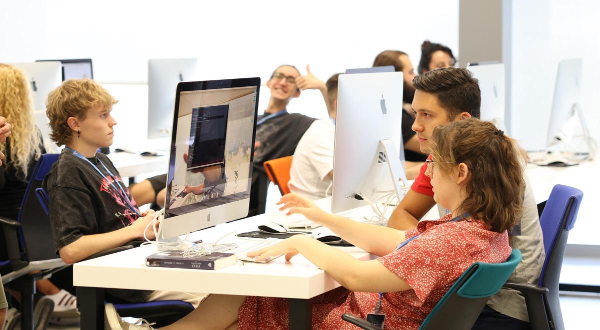 Trabajadores de una empresa digital.