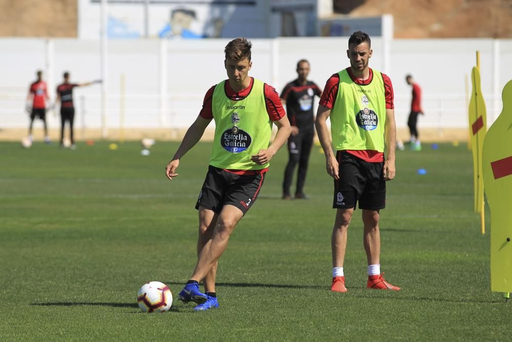 El Dépor prepara en Benidorm el partido del Elche