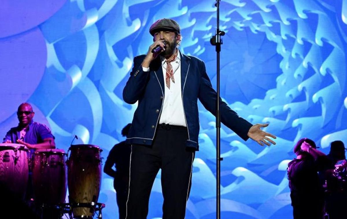 El cantante dominicano, en pleno actuación. | RAFA VÁZQUEZ