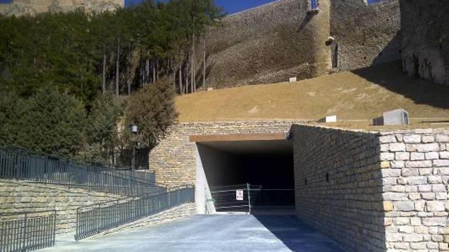 Turespaña ya ejecutó el túnel de acceso al parador de Morella.