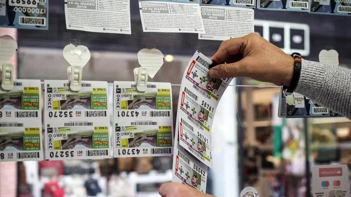 Un punto de venta de cupones de la ONCE.