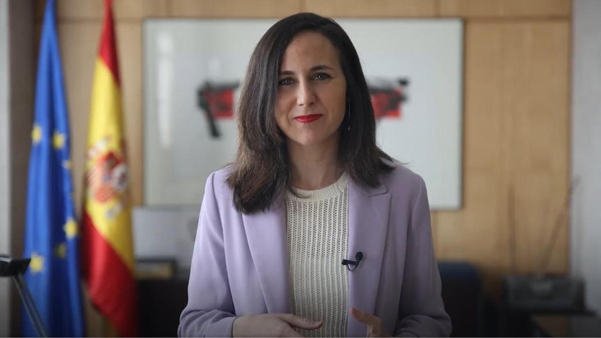 Ione Belarra en un vídeo presentando la Ley de Familias.