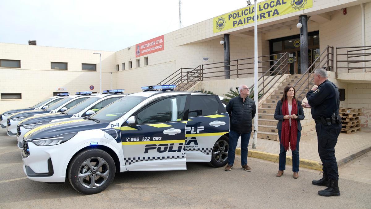 La sala provisional para coordinar emergencias en Paiporta en la que está ubicada la Policía Local.