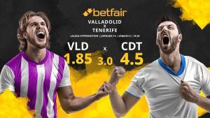 Real Valladolid vs. CD Tenerife: horario, TV, estadísticas, clasificación y pronósticos